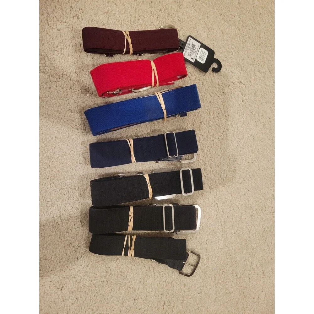 LOT Of 7 Baseball Belts Adjustable Youth-Adults Practices, Youth Baseball